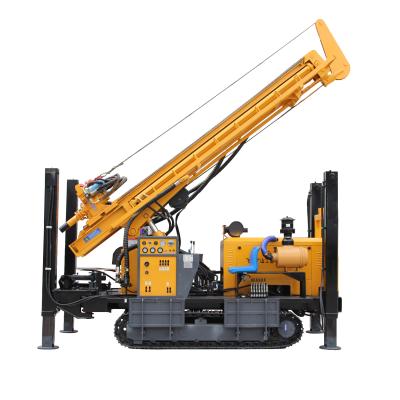 China Hydraulic Water Wells Rock Drill Rig Steel Crawler 450M Depth Air Water Well Portable Drilling Rig Machine for sale