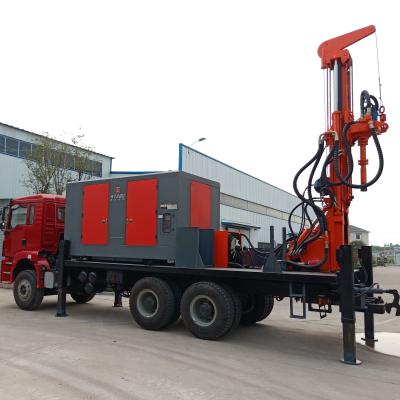 China Groundwater Exploration Mud Pump Air Compressor Water Well Drilling Rig Vehicle Mounted Manufacturers for sale