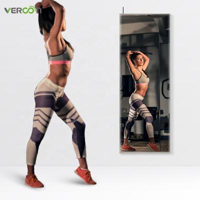 China American supply touch screen factory style gym smart mirror floorstanding gym smart mirror for sale