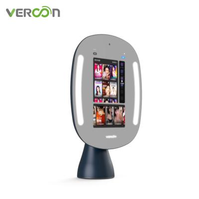 China Minimalist Vercon Touch Screen Android Smart Beauty Makeup Mirror With LED Light for sale