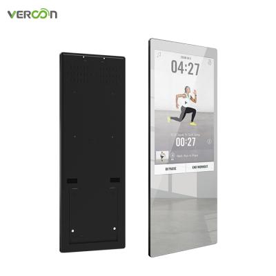 China Vercon Luminous Hot Sale 32 Inch Touch Screen Fitness Smart Mirror Exercise Magic Workout Mirrors Health Management Software Android OS for sale