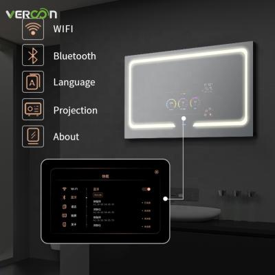 China Hot Selling Vercon Style Modern Simple Smart Mirror Bright Smart Bathroom Led Mirror for sale