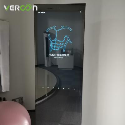 China Vercon Hot Sale 32 Inch Magic Home Equipment Weight Lifting Workout Exercise Mirror Wall Smart Gym Mirrors 32 Inch for sale