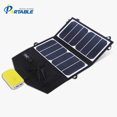 China Outdoor Mobile Phone Foldable High Efficiency 13W Sunpower Solar Charger For Iphone , Tablet for sale