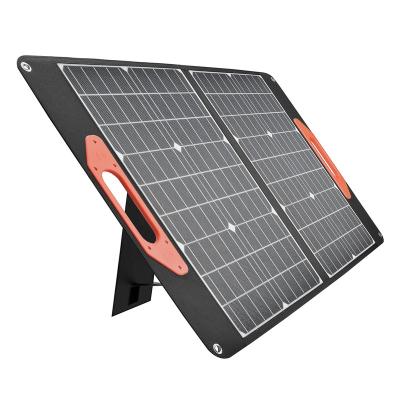 China Outdoor Custom Waterproof ETFE 60w Solar Panel Portable Foldable Charger 156*156 for sale