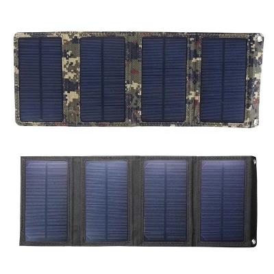 China portable solar panel charger, high quality foldable solar mobile charger 156.75mmx156.75mm for sale