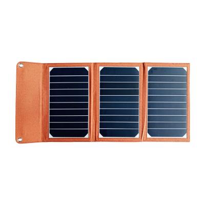 China 16W Portable Foldable Solar Panel Charger With Connector Kit For Portable Power Station 156.75mmx156.75mm for sale