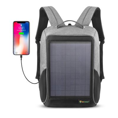 China With waterproof and anti-theft USB 10w solar panel laptop backpack, perfect for carrying books or power bank and more, great for travel for sale