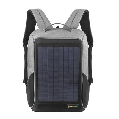 China With 2020 Latest Design 10w USB Solar Backpack With Charger, Laptop/Waterproof Hiking Backpack With Solar Panel for sale