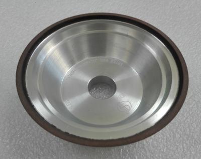 China Small Diameter Ferrous Metal Bowl 11V9 Shape Diamond Grinding Wheel On CNC Grinder for sale