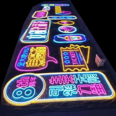 China Customized Customized Style Led Neon Sign Waterproof Luminous Acrylic Led RGB Colorful Letters Neon Sign Light Custom Letters for sale