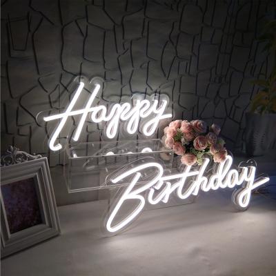 China Customized Popular Style Custom 2022 Advertising Neon Light Custom Led Birthday Happy Signs Custom Neon Sign Wedding Light Up Letters for sale