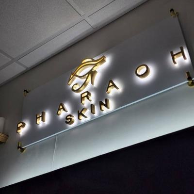 China Customized Business Backlit Sign Family Name Monograms Light Box Style LED Metal House Number Address Number Home Light Up Letters for sale