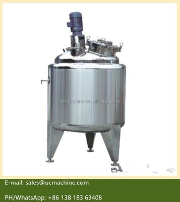 China Liquid With Suspended Solids Steam Tank Jacketed Industrial Stainless Steel Tank Mixer for sale