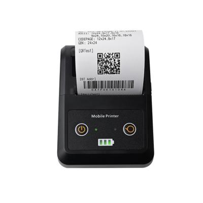 China High Quality 58mm Black and White Android Mini Handheld Thermal Receipt Printer Pure Black Smart Wireless for sale