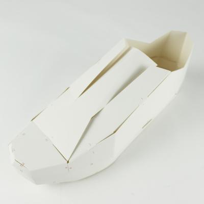 China Recycled Materials 3D Shoe Paper Mold For DIY Gift Plain Blank White Pope Coated Customized Box For Promotion Brand Sale for sale