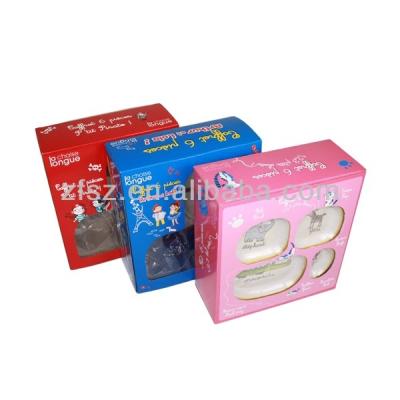 China Recycled Materials Lunch Dinner Dish Full Color Box For Baby Casket Paper Box With Plastic Tray For Kids Toys Corrugated Package for sale