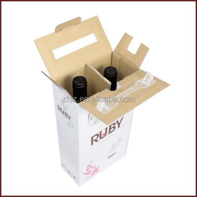 China Recycled materials FEFCO 0215 M paper wine box for sale