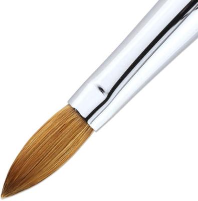 China NAIL Wholesale Price Red Wood Handle Pure 100% Kolinsky Acrylic Art Brush Brush Nail For Manicure Powder for sale