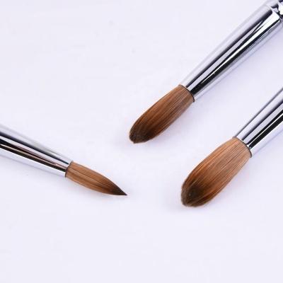 China Popular Best High Quality Nail Art Wooden Handle Nail Brush Acrylic Nail Brush For Nail Care for sale