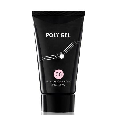 China Popular UV Gel Manicure Pedicure Nail Gel 15ml Poly Builder Gel For Nail Art Finger Extension for sale