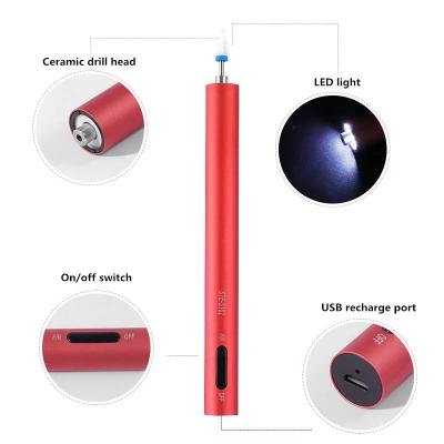 China 2020 Best Selling Nail Beauty Products USB Rechargeable Electric Nail Drill Pen Machine Best Mini For Personal Nail Care for sale