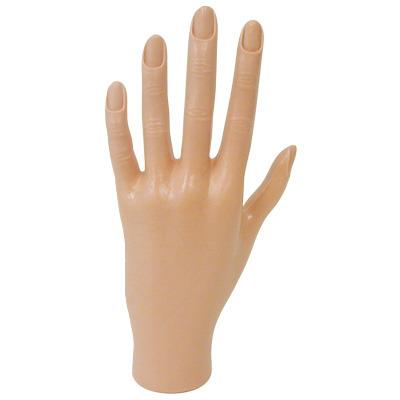 China Nail printing hand model new product simulation PVC hand display plastic hand model for sale