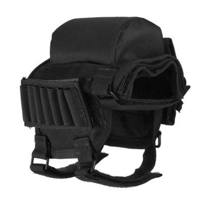 China Adjustable Tactical Rifle Buttstock Strong Hunting Cheek Rest Stock Portable Ammo Pouch for sale