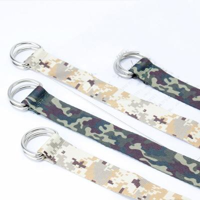 China New Design Outdoor Activity Belt Double Buckle Custom Woven Outdoor Tactical Belt Buckle Belt for sale