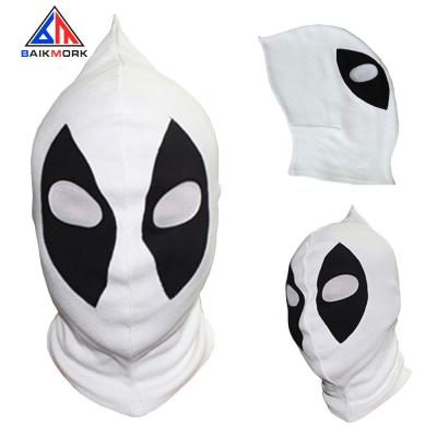 China Cozy Deadpool Cosplay Halloween Props Full Balaclava Face Mask Neck Tube Superhero Mask Rib Fabrics for sale