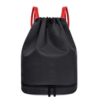 China Large Capacity Separate Waterproof Gym Bag Drawstring Wet And Dry Swimming Waterproof Backpack With Shoe Compartment for sale