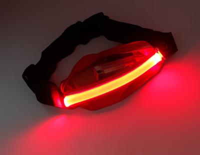 China LED Lighting Fashionable Fanny Pack Men Reflective Waist Bag LED Running Waist Belt With USB Charger for sale