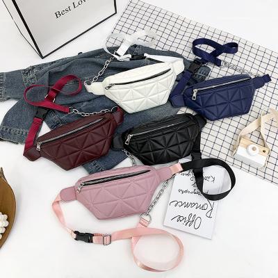 China 2022 Wholesale Hot Sale Korean Messenger Bag Fashion Fanny Pack Waist Bags PU Shoulder One Version Ladies Water Proof Chest Bag for sale