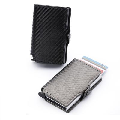 China Auto Vintage RFID Business Card Holder Fashion Multi Business Card Holder Wallet for sale