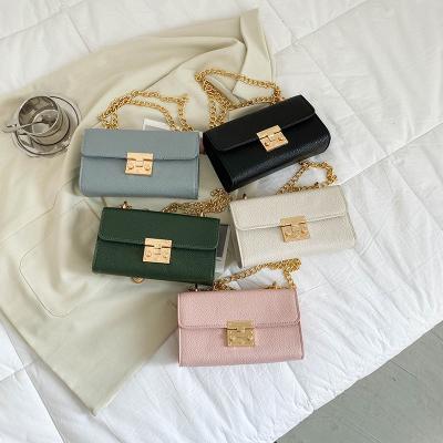 China Wholesale Fashion Ladies Shoulder Cross - Body Bag 2022 Korean New Fashion Square Shoulder Bag Chain Handbags for sale