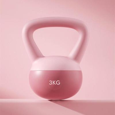 China Durable Home Gym Fitness Gym Eco - Friendly PVC Iron Sand Soft Mix Kettlebell for sale