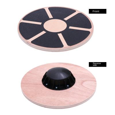 China Factory wholesale fitness equipment application round wooden fitness balance training non-slip shimmy fit board for sale