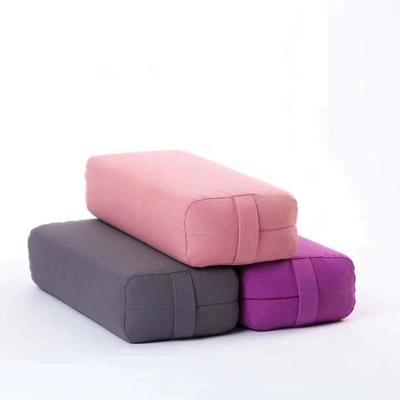 China Wholesale Fitness Equipment Application Washable Organic Cotton Cushions Yoga Pillow Bolster for sale