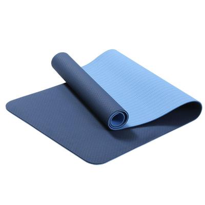 China Home Use Fitness Equipment Application 6MM Pilates Eco Non Slip Esterilla Yoga Exercise Equipment Band Yoga Mat for sale