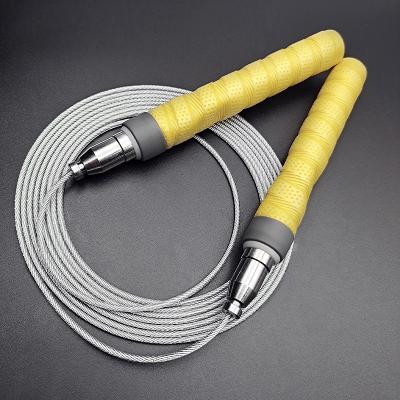 China Fitness Equipment Application Deal Hand Direct Glue Sweat Absorbent Band Fitness Training Gear Steel Wire Self Locking Jump Rope Jump Rope for sale