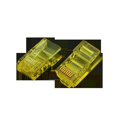 China High Quality Colorful Microwave Connector RJ45 8P8C Colorful Plug 100pcs Per Bag for sale