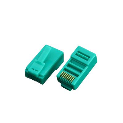 China High Quality Colorful RJ45 Microwave Shielded Colored Connector 8P8C 8 Pin Connector Plug 100pcs Per Bag for sale