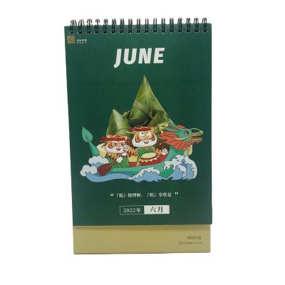 China paper & New SM-RL029 2022 cardboard design table calendar custom 365 daily printed desk calendar 2022 for sale