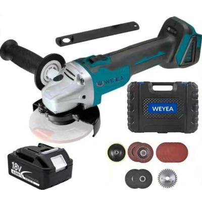 China Large Structural Grinding For Cleaning Or 21V Li-ion Rechargeable Battery Brushless Cordless Angle Grinder for sale