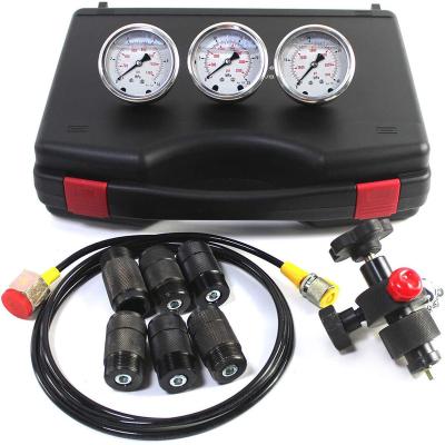 China Machinery Repair Shops AZERCOM Hydraulic Accumulator Nitrogen Gas Charging Filling and Pressure test kit AZGK-01 for sale