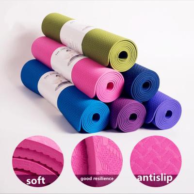 China Factory price custom dropship logo tape available high quality sample yoga mat for sale