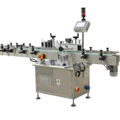 China Food Shanghai Factory Turned Dropper Plastic Bottle Labeling Machine With Round Turntable for sale