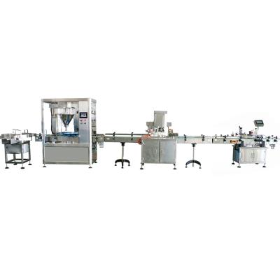 China Food Powder Filling Sealing And Labeling Machine Automatic Powder Filling Production Line for sale