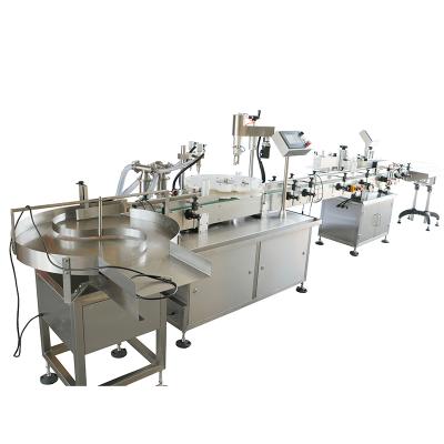 China Pharmaceutical specialization produce liquid filling and capping and labeling machine production line for sale