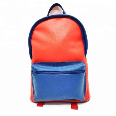 China CAN BE CUSTOMIZED High Quality PU Kids Leather Student School Backpack Bag for sale